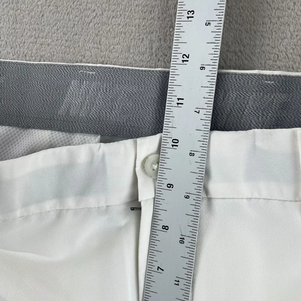 Nike Flex Hybrid Pants Men 38x32‎ White Performance Golf Straight Fit Vents